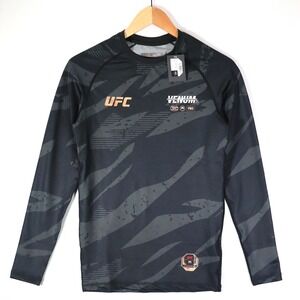 Venum UFC Rashguard Mens L Black NWT Urban Camo Adrenaline Fight Week Training